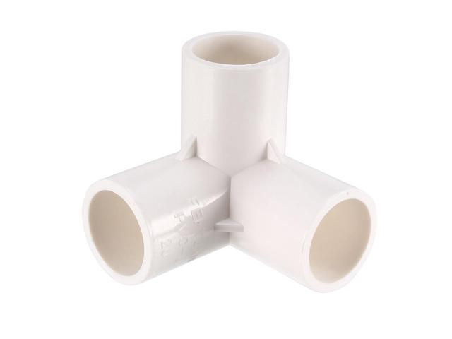 3 Way Elbow Pvc Fitting 20mm Socket Tee Corner Fittings White Newegg Com