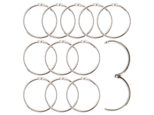 12pcs 2 5inches Metal Decorative Rolling Shower Curtain Hook Clip
