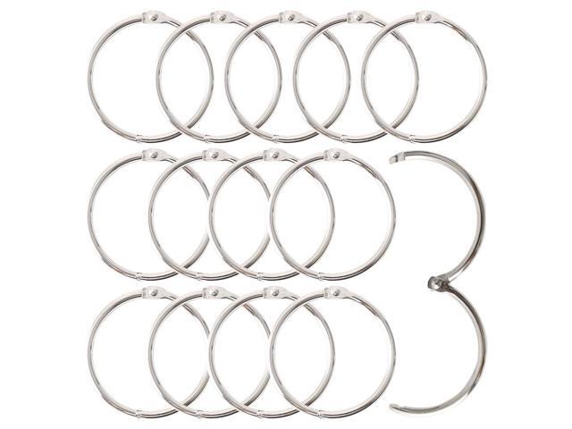 14pcs 2inches Metal Decorative Rolling Shower Curtain Hook Clip