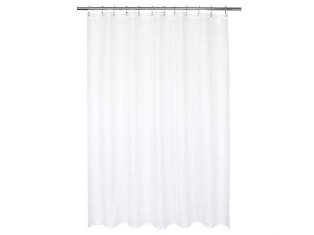 Waterproof Fabric Stall Shower Curtain Or Liner 36 Inch Wide Hotel Quality Machine Washable White 36x72 Newegg Com