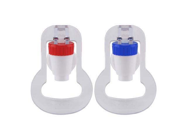 Plastic Water Dispenser Machine Faucet Tap 2Pcs a set Red & Blue High Quality 