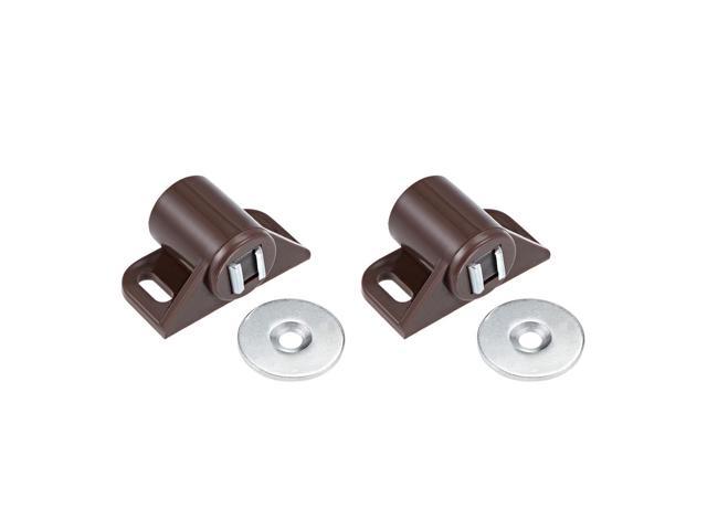 Magnetic Latches Catch Cabinet Door Magnet Latch for Cupboard Closet White 2pcs