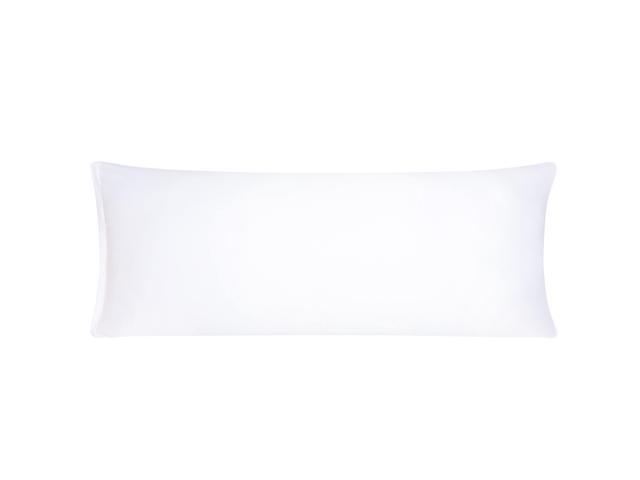 Satin Body Pillow Cover White Silky Body Pillowcases For Hair And