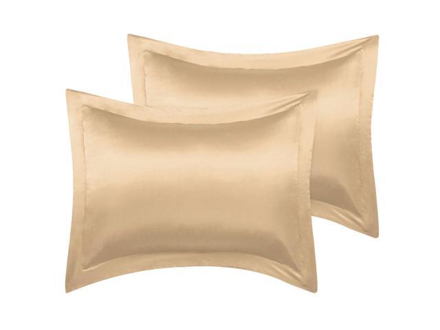 Queen Pillow Shams Set Of 2 20x30inch Satin Pillowcase For Hair