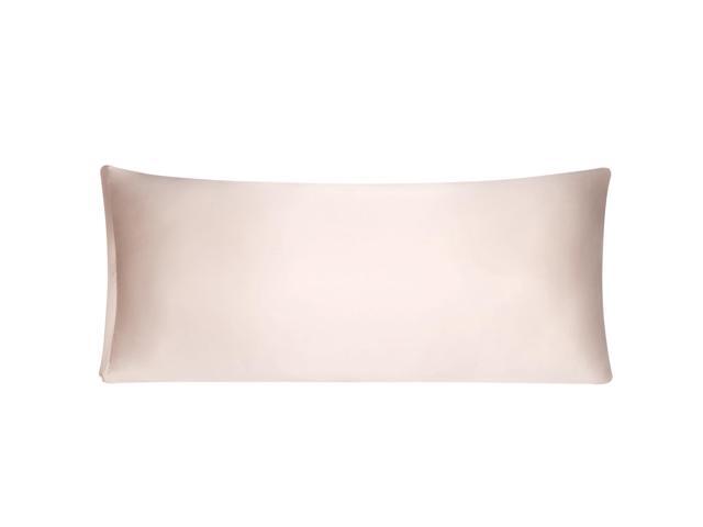 Satin Body Pillow Cover Light Tan Silky Body Pillowcases For Hair