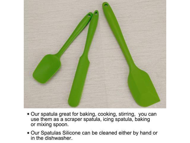 Unique Bargains Kitchen Cooking Silicone Spatula Heat Resistant Turner Jar  Scraper Cooking Baking Utensils Pink 