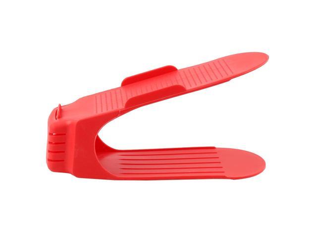 red plastic sandals