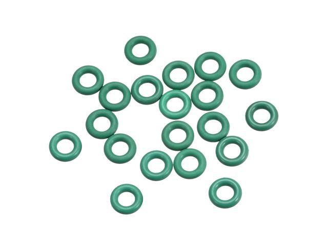 5.5mm OD 2.5mm ID 1.5mm Width Fluorine Rubber O Rings Seal Gasket Green 20Pcs 