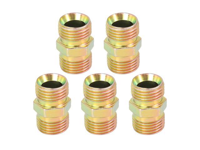 5pcs Garden Hose Adapter Fittings 5/8'' Brass Connector Replacement Parts 