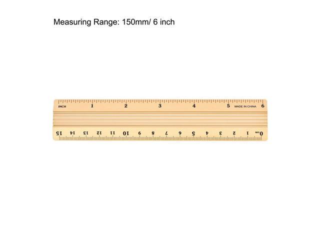 6 Inch Architectural Scale Ruler Red Bevel Edge Straight Ruler uxcell Aluminium Rulers Professional Measuring Ruler for Blueprint Draft