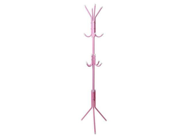 pink coat hangers