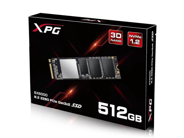 XPG SX6000 512GB M.2 PCIe NVMe Internal SSD w/ DIY Heatsink  (ASX6000NP-512GT-C)