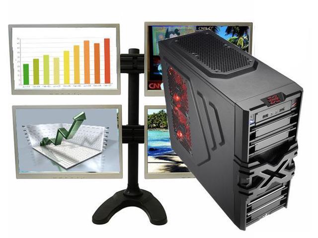 Battlebornpc Quad Core Stock Daytrader Quad Monitor Trading Pc Computer Workstation 500gb 8gb Ddr3 Windows 10 Newegg Com