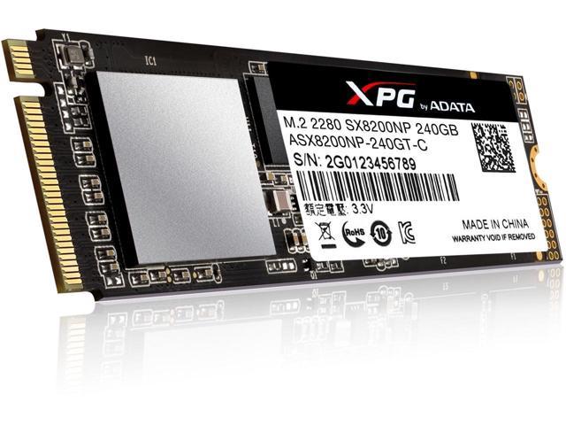 XPG SX8200 PCIe NVMe Gen3x4 M.2 2280 240GB SSD (ASX8200NP-240GT-C) w/ Heatsink SSDs - Newegg.com