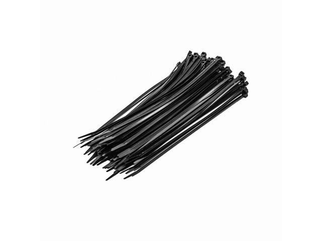 200 Pack Lot Pcs 8/" Inch UV Resistant Nylon Cable Zip Wire Tie 40 lbs Black