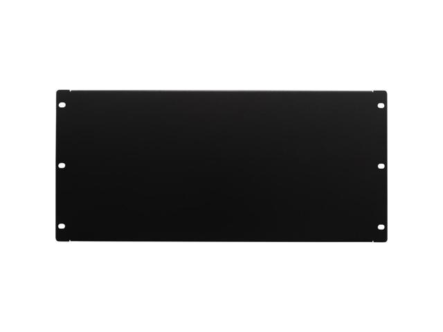 NavePoint 6U Blank Rack Mount Panel Spacer for 19-Inch Server Network Rack Enclosure Or Cabinet Black 