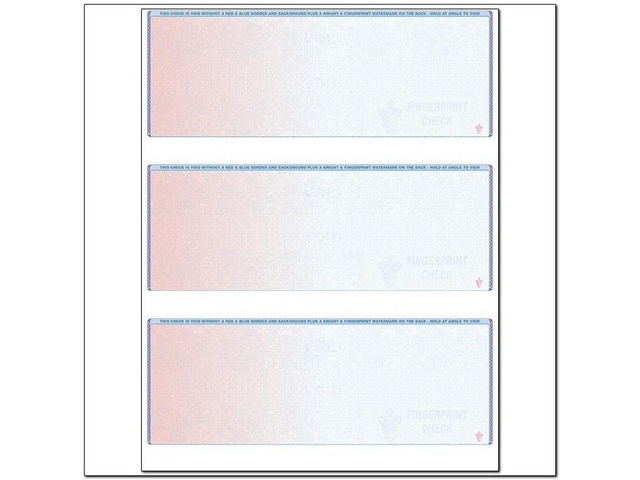 Red to Blue Rainbow Laser Check, All Position, Fingerprint II, Tri-Fold ...