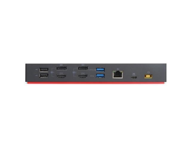 Lenovo ThinkPad Hybrid USB-C with USB-A Dock - Docking station - USB-C - 2 x HDMI, 2 x DP - GigE - 135 Watt - for Miix 5