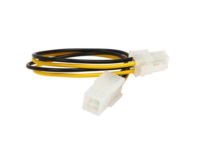 4Pin CPU Power Extension Cable - PSU CPU to Motherboard ATX 12V P4 4-Pin Male to Female Power Extender Cord - 8 Inches