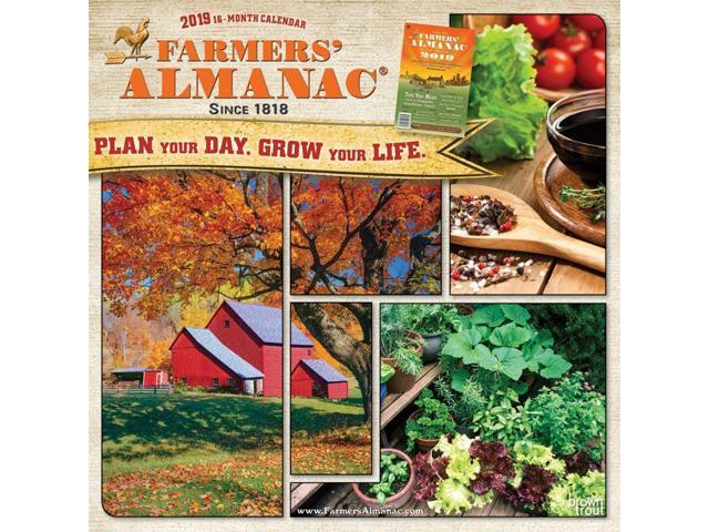 2019 Farmers Almanac Gardening Wall Calendar By Browntrout