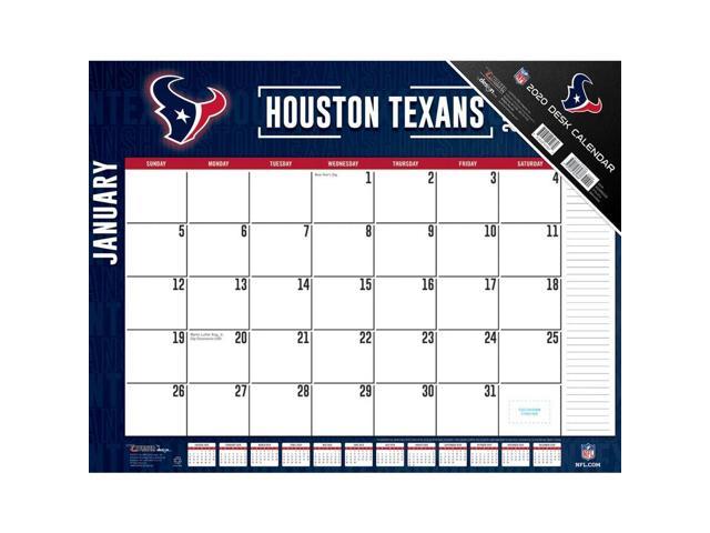 Turner Sports Houston Texans 2020 22x17 Desk Calendar 20998061538