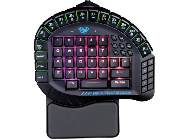 Keyboard Mechanical Hand Punk Keyboard USB Cable Game Peripherals Single Keyboard Game Color : Gray Black Orange Yellow Light Office Eat Chicken Keyboard