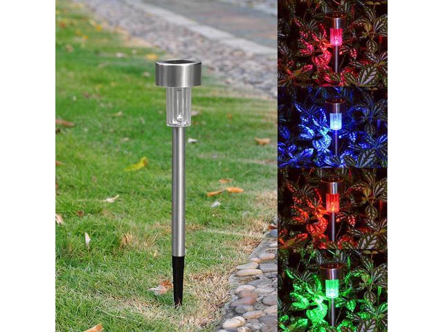 6pc Solar Powered Color Changing LED Light Pathway Landscape Garden Outdoor