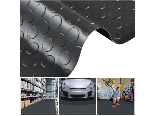 Yescom Garage Floor Mat Roll Non Slip Car Parking Protect Cover Trailer PVC  13x5 Ft for Under Car Workshop