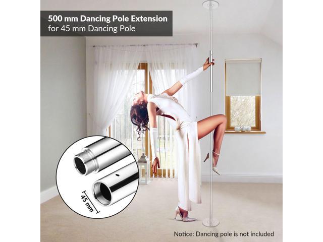 Yescom 11FT Professional Stripper Pole Static Spinning Dancing Pole Kit  with Extensions for Home Gym Fitness ,Silver 