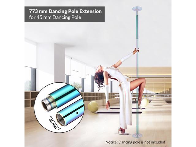 Yescom 11FT Professional Stripper Pole Static Spinning Dancing Pole Kit  with Extensions for Home Gym Fitness ,Silver