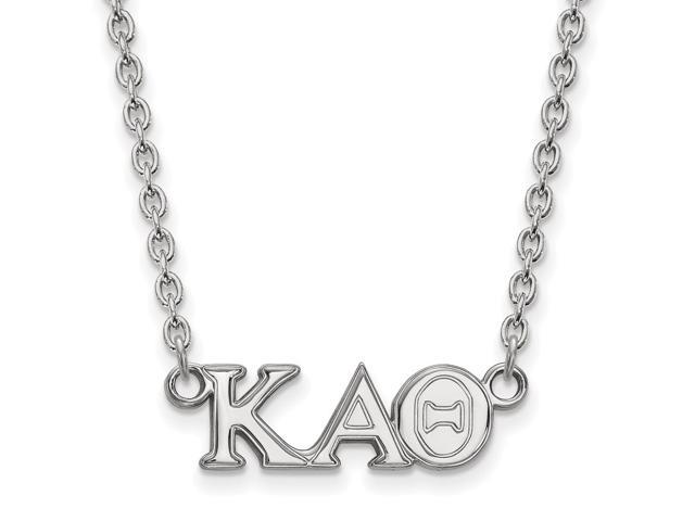 Sterling Silver Kappa Alpha Theta Medium Necklace