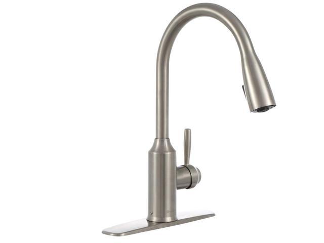 Invee Glacier Bay Single Handle Pull Down Sprayer Kitchen Faucet