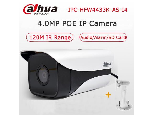 Dahua Starlight Bullet Camera H 265 4MP IPC-HFW4433K-AS-I4 IP camera with POE Micro SD Card Slot Audio Alarm IP67 120Meters IR - Newegg com