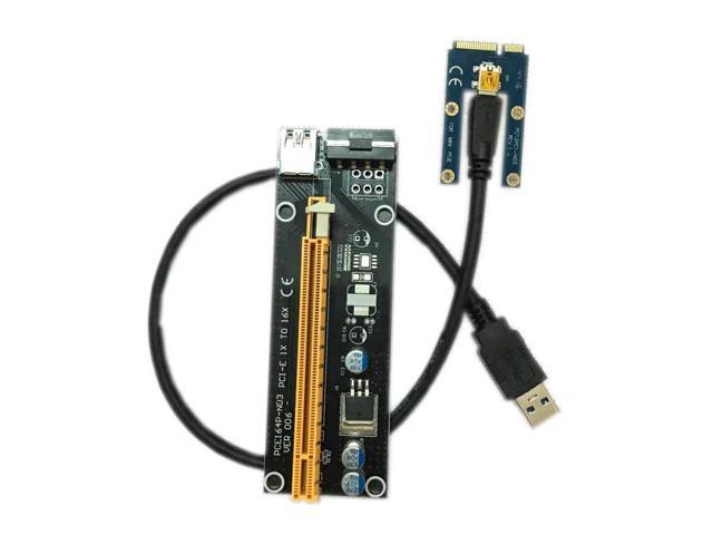 Mini Pcie 1x To Pci Express X16 Riser Card For Laptop External Graphics Card Gdc Miner Mini Pcie