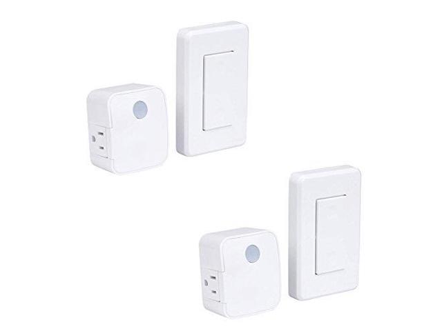 WESTEK Indoor Wireless Wall Outlet Switch with Remote Operation - Ideal for  Lamps and Household Appliances - the Easy Way to Add a Switched Outlet -  Signal Works Through Walls, Up To