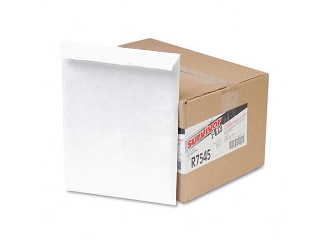 10 x 13 x 2 White Survivor Tyvek Expansion Mailer 25/Box 