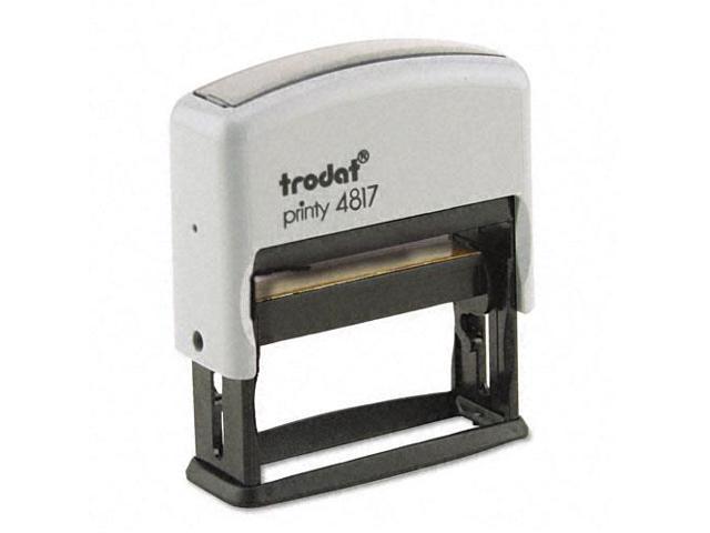 Us Stamp E4817 Trodat Economy 12-Message Stamp, Dater, Self-Inking, 2 x 3/8, Black