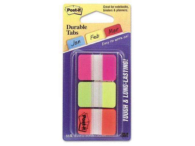 Post-It Tabs 1" Tabs, 1/5-Cut Tabs, Assorted Brights, 1" Wide, 66/Pack 686PGO