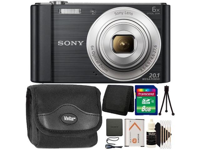 Sony Cyber Shot Dsc W810 20 1mp Digital Camera With 16gb Card Case And More Newegg Com
