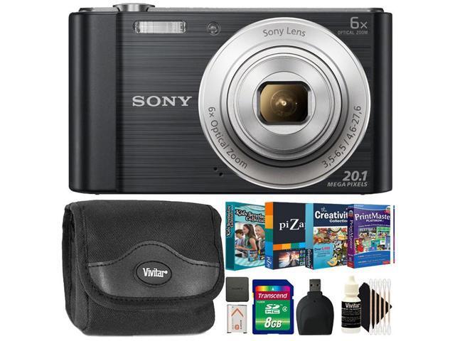 Sony Cyber Shot Dsc W810 1mp Digital Camera 6x Optical Zoom With 32gb Kit Newegg Com