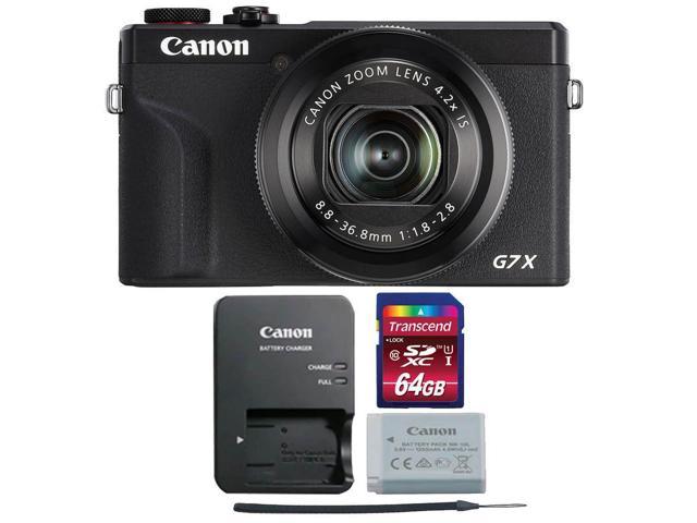 Canon Powershot G7 X Mark Iii Digital Camera Black With 64gb Memory Card Newegg Com