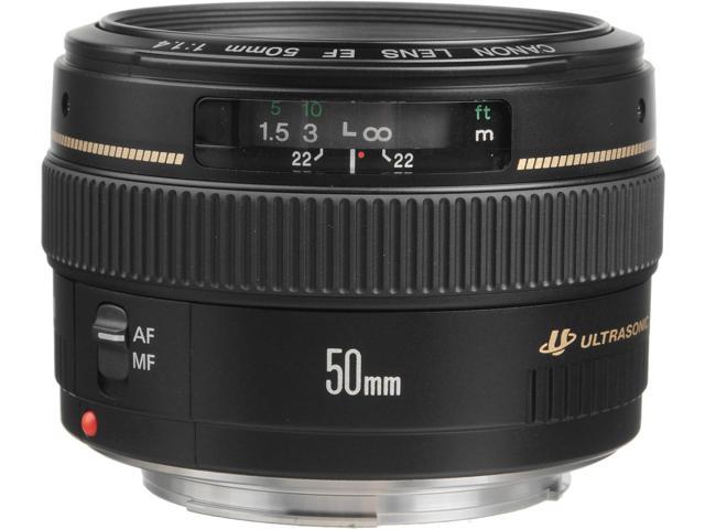 Canon EF 50mm f/1.4 USM Lens (2515A003) Essential Bundle Kit for Canon EOS - International Model No Warranty