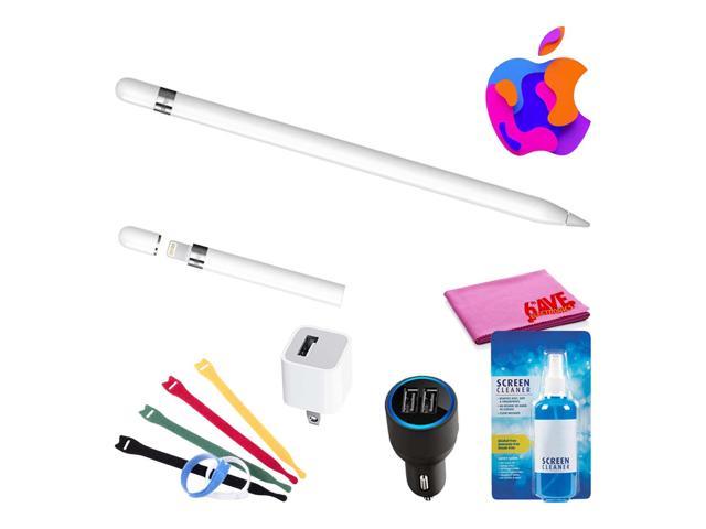 Photo 1 of Apple Pencil (1st Gen) Bundle with Velcro Cable Ties + Screen Cleaning Kit