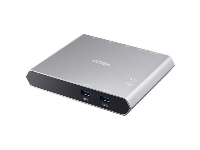 Aten 2-Port USB-C Gen 1 Dock Switch with Power Pass-through US3310 ...
