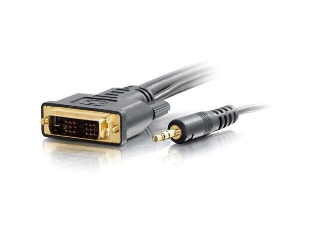 C2G 41240 Pro Series Single Link DVI-D + 3.5mm A/V Cable M/M, In-Wall ...