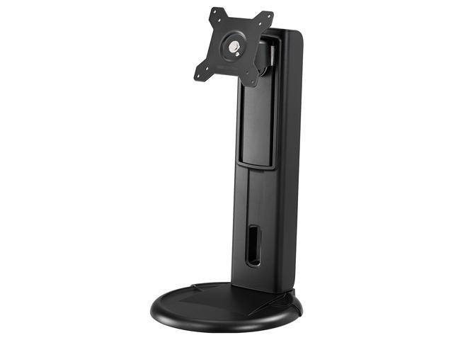 Amer Height Adjustable Monitor Stand. Supports 24" monitors weighing up to 17.5 lbs. Industry Standard Mounting Pattern 75x75 / 100x100
