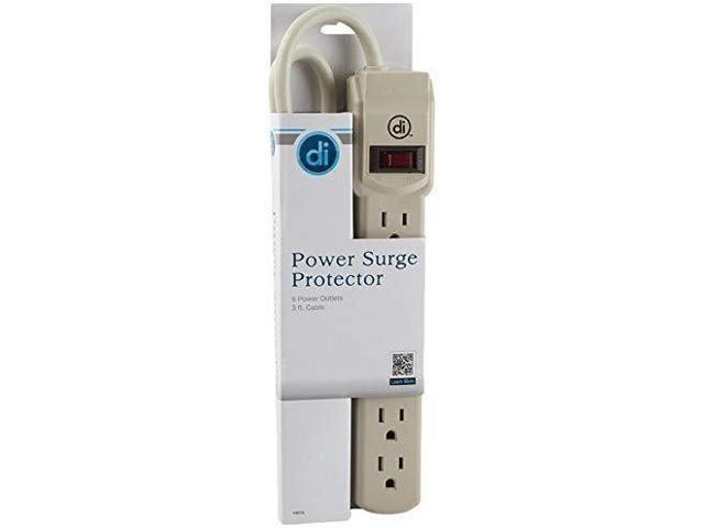 Digital Innovations 4380100 6-Outlet Surge Protector Power Strip