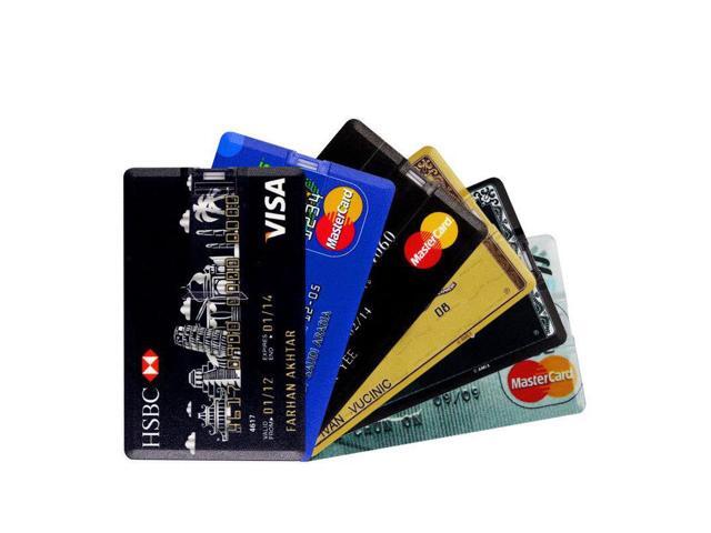 Credit Card USB Flash Drive 4G 8G 16G 32G Pen Drive Creative USB2.0 Memory Stick