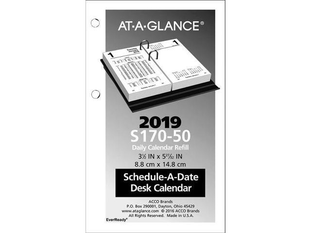 At A Glance Financial Daily Desk Calendar Refill Calendars