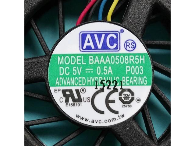 New Original cpu fan for AVC BAAA0508R5H P003 DC5V 0.5A 4 line notebook  graphics system cooling fan cooler - Newegg.com